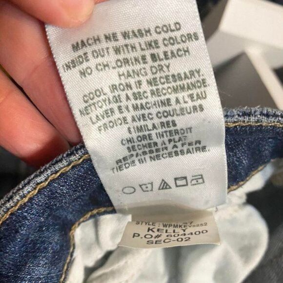 Joe's Jeans Kelly Distressed Medium Wash Blue Denim The Skinny Jeans Size 27 - Picture 10 of 13